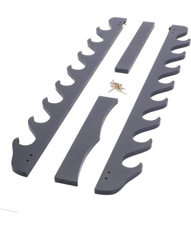 8-Tier Black Sword Holder Wall Display Rack for Samurai Katana Wakizashi Swords - Buy Online on GoSupps.com