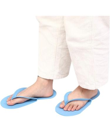 12 Pairs Portable Disposable Slippers Soft Comfortable Travelling Hotel Flip Flops 3mm Thickness Lightweight Disposable Slippers for Spa Pedicure 42 EU Blue - Buy Online on GoSupps.com