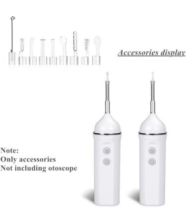 Jiusion 9PCS Metal Ear Spoon Set for Otoscope - Spiral Ear Pick for Adults & Children - Buy Online on GoSupps.com