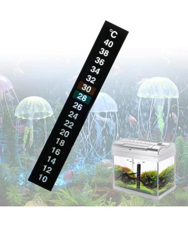 Buy HSTHE SEA 10-Piece Aquarium Adhesive Thermometer | 10-40 Temperature Strip | Accurate Water Temperature Measurement - Buy Online on GoSupps.com