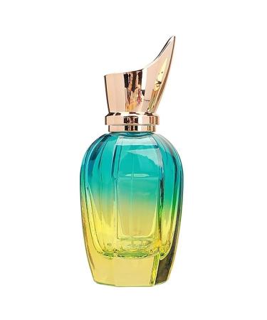 2Pc Perfume Bottle Glass Colorful Portable Refillable Travel Perfume Atomizer Empty Suitable for Travel Portable Refillable Makeup Perfumery(50ML)