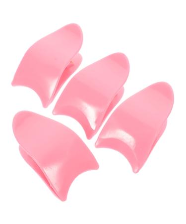 minkissy 4pcs False Eyelash Auxiliary Eyelash Mascara Plastic Tweezers Eyelashes Applicator Clip Lash Applicator Tool Mascara Shield Applicator Pink Beauty Tools Slender Abs