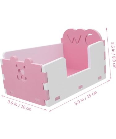 Kisangel 1pc Hamster Toilet Chinchilla Bath Hamster Pee Training Small Animal Bathtub Hamster Potty PVC 15x10cm Pink - Buy Online on GoSupps.com
