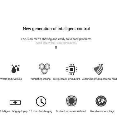 Buy Electric Razor for Men - Waterproof Rotary Facial Shaver Portable & Cordless with Nose Hair Trimmer & Cleansing Brush - Buy Online on GoSupps.com