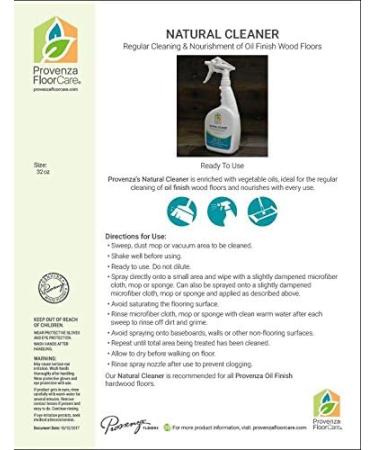 Provenza Natural Cleaner Spray 32 fl. oz - Eco-Friendly Solution for Oil Finish Floors | International Shipping Available - Buy Online on GoSupps.com