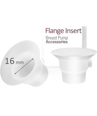 Durceler 16mm Flange Insert Compatible with Momcoyz S9 Pro S10 S12 Pro M5 Bellabayb Willow Wearable Pump for Spectra S1 S2 Medeal Freestyle Hands Free Pump In Style Harmony Lansinho Breast Pump