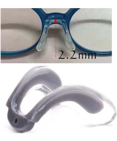 Celika Replacement Nose Pads for Glasses | 2 Gray Silicone Plug-In/Screw-U Shaped Nose Pad Accessories for Kids | Transparent Arm for Comfort - Buy Online on GoSupps.com
