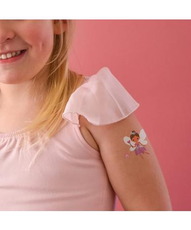 Kids Fairies Variety Set - 25 Assorted Premium Waterproof Metallic Temporary Tattoos for Girls - Buy Online on GoSupps.com