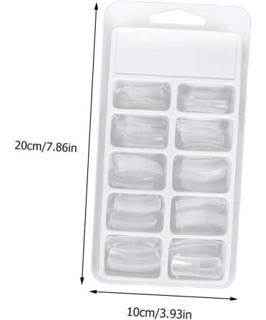 DOITOOL 1 Set Nail Set Nail Art Kit De Manicura Reusable Acrylic Nails Dual Nail Mold Nail Clip Lengthening Nail Tips Clip Nail Gel Manicure Nail Pen Stainless Steel and Nylon Fiber White - Buy Online on GoSupps.com