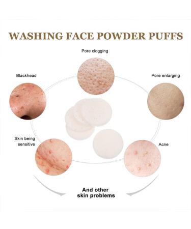 Buy Beaupretty 40pcs Face Wash Puff & Eye Makeup Remover Pads - Exfoliating Facial Sponge for Women | Comfortable Cotton Loofah in White (Pack of 1) - International Shipping Available - Buy Online on GoSupps.com