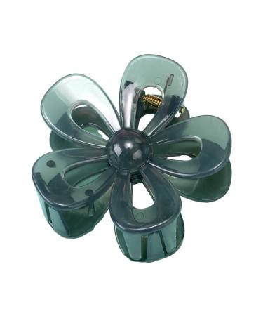 xbiez Hair Claw Clip for Women Beach Flower Hair Clip Hair Banana Clip Jaw Clamp Hair Barrettes Female Hair Decorative Jewelry Gray