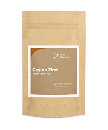 Terra Elements Organic Ceylon Cinnamon Powder 200 g I Real Cinnamon I 100% pure I Vegan I Raw food