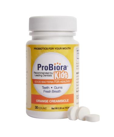 ProBiora Kids Oral-Care Chewable Probiotic Tablets (Formerly ProBioraKids) | Probiotic Supplement Designed Specifically for Kids | Healthier Teeth & Gums | Fresher Breath | Whiter Teeth | 30 Count