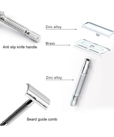 Dulspue Razor Plane | Premium Copper-Zinc Alloy Wet Razors for Men & Women | Old-Fashioned Hand Razor for Ultimate Shaving Precision - Buy Online on GoSupps.com