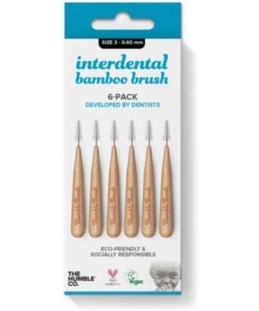 Buy The Humble Co. Interdental Brush Bamboo Size 3 Blue - 1 Piece | Eco-Friendly Dental Care for Healthy Teeth & Gums - Buy Online on GoSupps.com