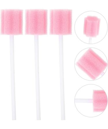 Supvox 100 Sterile Mouth Sponges - Pink Oral Hygiene Cotton Sticks for Optimal Care - Buy Online on GoSupps.com