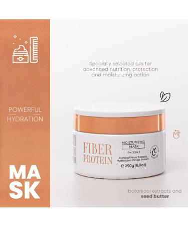 Tyrrel Professional Fiber Protein Hair Mask for Women - Reducing Hair Loss Treatment | For Damaged, Chemically Treated Hair | Daily Hydration & Recovery - 8.8 oz - Buy Online on GoSupps.com