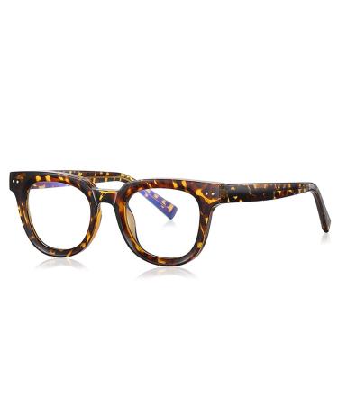 KACHAWOO ACTAT-Anti blue light frame frame Tr90 glasses in retro-korean style for OL Blue-Ray Black Clear