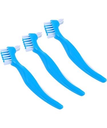 Minkissy 9 pcs Portable Toothbrush Set for Prosthesis Care | Double-Sided Cleaning Brushes for False Teeth & Dentures - International Shipping Available - Buy Online on GoSupps.com
