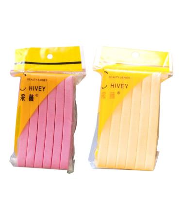 minkissy 2 Wet Puff Facial Exfoliating Pads Cosmetic Puff Exfoliating Facial Cosmetic Blending Sponge Exfoliating Loofah Pad Sponge Puff Skin Care Cotton Pad PVA