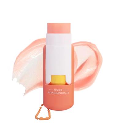 lisutupode Nourishing Lip Balm 46 Grams Clear Lipstick - Red with Pearl Chain - For Women Men Youth Family Friends Winter Cold Weather Makeup Home