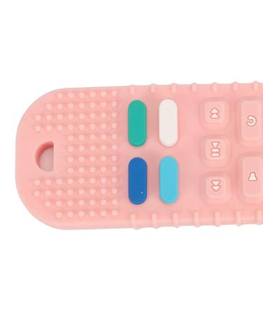 Silicone Baby Teether Toy - Educational Early Learning Chew Sensory Safe Remote Control Shape - Pink - Buy Online on GoSupps.com
