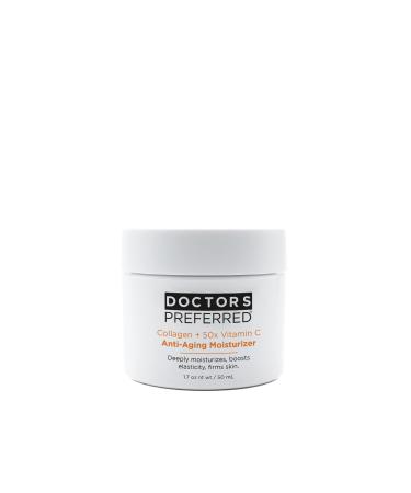 50x Vitamin C + Collagen Moisturizer - Reduces The Signs of Aging Creating Younger Radiant Looking Skin |Locks in Moisture | Quick Absorbing 1.7oz (2 Month Supply)