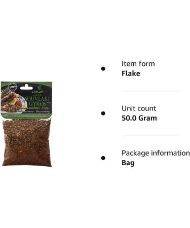 Seasonings Mix for Greek Gyros Souvlaki 50g - Buy Online on GoSupps.com