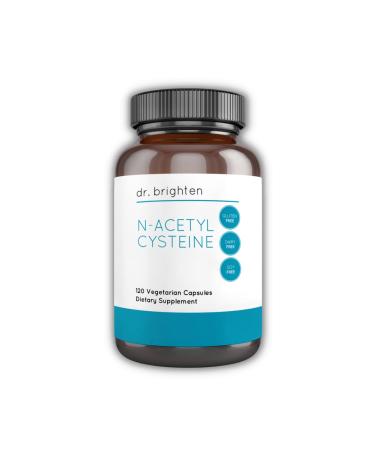 Dr. Brighten N-Acetyl-Cysteine (NAC) Powerful Glutathione Precursor Amino Acid Supplement for Optimal Detoxification Immune Function and PCOS 120 Capsules