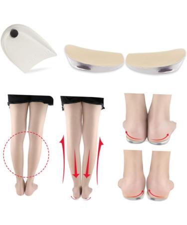 FOMIYES Heel Lift Inserts - 2 Pairs After Corrective Pad Insoles | Half Transparent Shoe Pads for Heel Correction (11x6cm - Buy Online on GoSupps.com