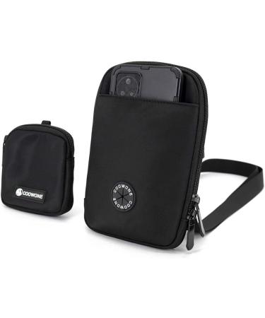 Coowone Waterproof Dog Training Bag | Crossbody & Treat Pouch with Poo Bag Dispenser | Ideal for Walks & Training - Black 3.0 - Buy Online on GoSupps.com