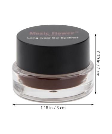 Buy Music Flower 2-in-1 Gel Eyeliner & Eyebrow Color Set - Waterproof Long-Lasting Makeup with Brushes - International Shipping Available - Buy Online on GoSupps.com