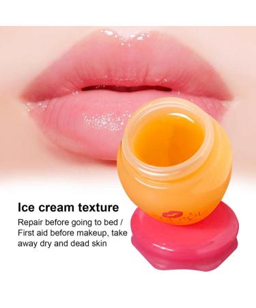 Natural Lip Plumper Balm Jar with Lip Gloss Serum - Lip Enhancer Mask for Moisturizing, Reducing Fine Lines - Day and Night Lip Care (10ml) - Buy Online on GoSupps.com
