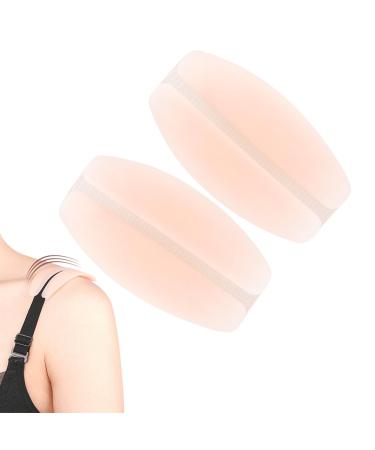 Women Shoulder Pads - 2 Shoulder -Up Pads Women Adhesive Silicone Shoulder Enhancer Anti-Slip Pads | Pliable Shoulder Protectors Pads Pad Bra Strap Cushion Holder for Women Protector Skin Color