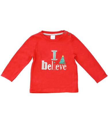 Blade & Rose | Christmas Believe Top |Clothing for Babies & Toddlers | Red | 0-4 Years