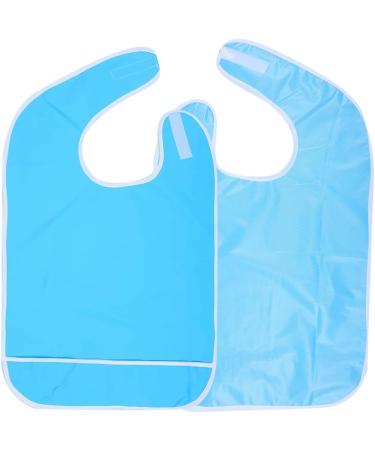 Waterproof & Oil-Repellent Adult Libs for Seniors - Reusable Washable with Velcro Fastener - Blue 50x80 cm - Buy Online on GoSupps.com