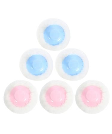 GALPADA 6pi ces Houppette pour Corps Gar on Fille Lavable Douce Applicateur Poudre Change Soins Nourrisson Sec Frais