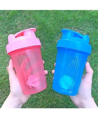 KANGSIT 400ml Protein Shaker Bottle with Stainless Steel Mixing Ball - Pink, BPA-free & Leakproof Flip-On Lid - Buy Online on GoSupps.com