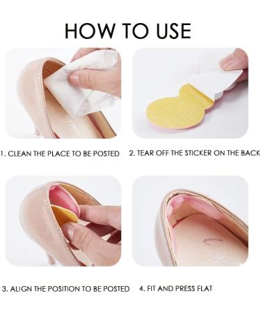 Heel Grips Pads - 3 Pairs of Breathable Anti-Slip Self-Adhesive Shoe Protectors for Blister & Pain Relief - International Shipping Available - Buy Online on GoSupps.com