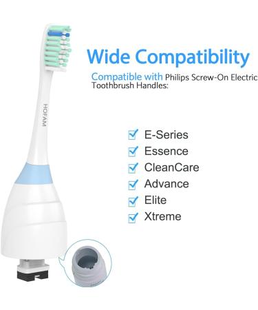 6 Pack Replacement Toothbrush Heads for Philips Sonicare E Series - Compatible with Essence, Xtreme, Elite, Advance - Electric Toothbrush Refills - Buy Online on GoSupps.com