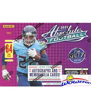 2021 Panini Absolute Football HUGE Factory Sealed Retail Box with EXCLUSIVE GREEN PARALLELS! Look for Rookies, Autos & Kabooms of Mac Jones, Trevor Lawrence, Justin Fields, Trey Lance & More! WOWZZER!