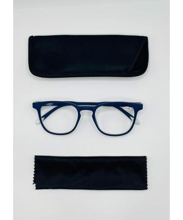 Buy Lanlang 2-Pack Blue Light Filter Glasses for Men - Anti-Eye Strain & UV Protection - Stylish Black & Blue - 0-4.0 Diopters - Buy Online on GoSupps.com