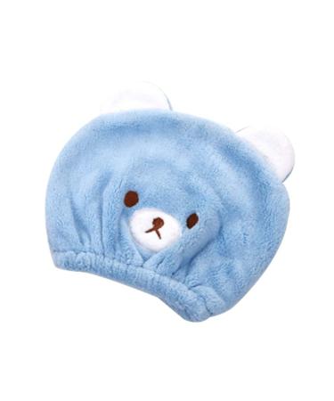 Quick Dry Kids Hair Turban Towel - 2 Pack Absorbent Hair Dryer Wrap - Blue - Buy Online on GoSupps.com