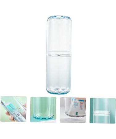 Tovinanna 3-Piece Travel Toothbrush Set - Wash-Up Cup & Toothpaste Holder - Portable Blue Toothbrush Case | 20.8x6.8cm - Buy Online on GoSupps.com