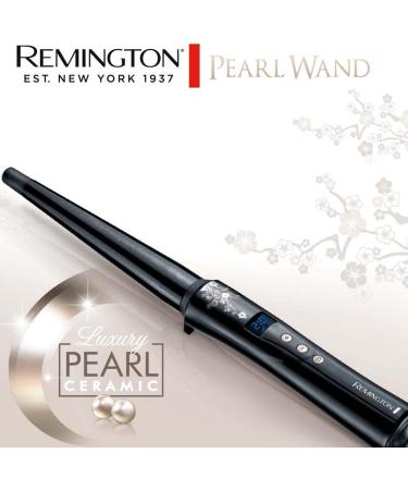 Remington CI951 Curling Iron - Conical 13-25mm Pearl Digital LCD Display High-Quality Ceramic Natural Curls & Beach Waves - Shop Internationally - Buy Online on GoSupps.com