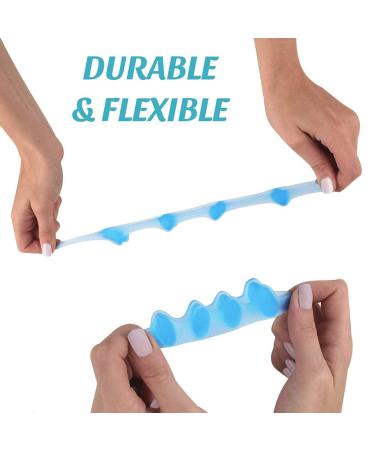 Gel Toe Separators for Bunion and Hammer Toe Correction - 2 Pair Set for Manicure, Running, Pedicure - Toe Spacer for Men and Women - Buy Online on GoSupps.com