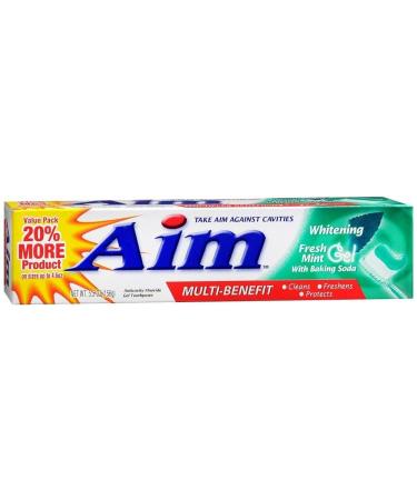 AIM White Gel white mint 5.5 Ounce
