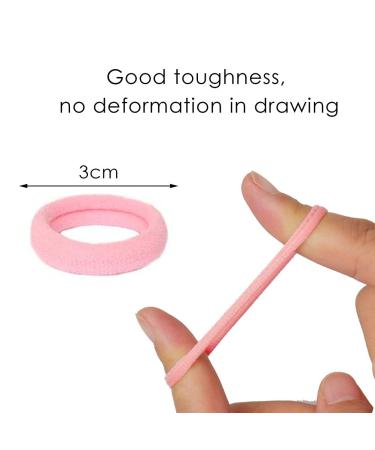 200Pcs Soft Cotton Toddler Hair Ties for Girls & Kids - Multicolor Elastic Ponytail Holders - Buy Online on GoSupps.com