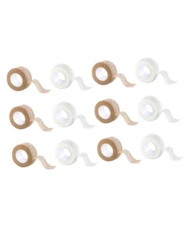 NOLITOY 12 Rolls Foot Wear Heel Grips Insoles for Heels Silicone Patches Body Protector Foot Care Prevention Tape Shoe Filler Ankle High Heel Sticker Non-Woven Fabric