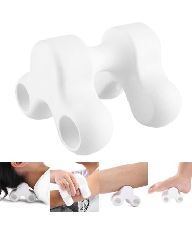 Cervical Neck Traction Cushion - Acupuncture Massage Pillow for Muscle Tension Relief - White - Buy Online on GoSupps.com
